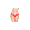 Tanga string rouge en dentelle avec noeud arrière 
